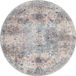 Tapis d'extérieur en tissu plat, balcon, terrasse, cuisine, style vintage, rond
