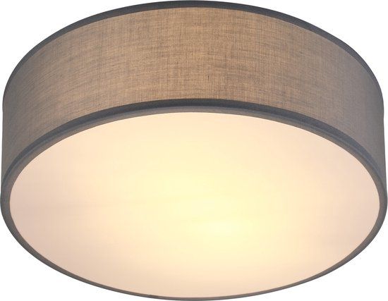 Monzana Plafondlamp - 40W Rond 30cm E27 - Grijs - Stof