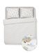 HEMA Dekbedovertrek 240x200/220cm doux coton fleurs (vert)