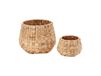Dixie Set de cache-pots Lily Panama, 2 pièces Naturel