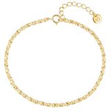 Glanzstücke München Armband 925 zilver geel goud 17 cm