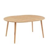 BAÏTA Uitschuifbare tafel Oracle eikenfineer 120 tot 160 cm