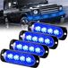 Feux de signalisation à LED, 4 LED bleues, 12-24V, set de 4 pièces