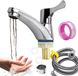 Unyqoos® Robinet d'eau froide moderne argent