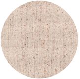 DÉJA Living Vloerkleed Rond Ø200cm - Laagpolig Beige Wol - Bela