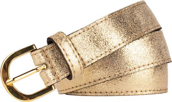 Legend Dames - Leren riem - Goud - 95 cm