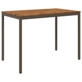 vidaXL Tuinbar-tafel, natuurhout en koffiehout, 147 x 88,5 x 105 cm