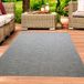 Tapis d'intérieur et d'extérieur, aspect sisal, gris, 200 x 280 cm