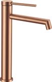 Rea Foss high - Wastafelkraan - Geborsteld Koper - 29,5X4X19CM