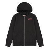 Levi's LVN Boxtab jongens hoodie met ritssluiting, meteoriet, 10 jaar
