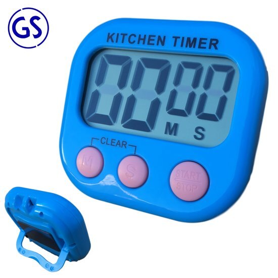 Gouda Select Kitchen Timer - Digitale Kookwekker Blauw - Groot Display - Magneet