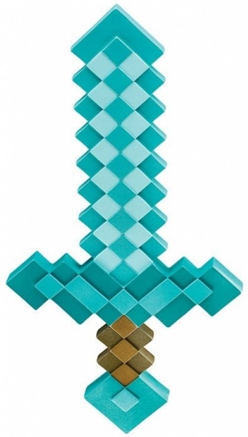 Disguise Minecraft Plastic Diamond Sword (51cm) - 0398976568472