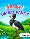 Pírkaté omalovánky: Černý čáp Benek – vzdělávací omalovánky pro děti 5+