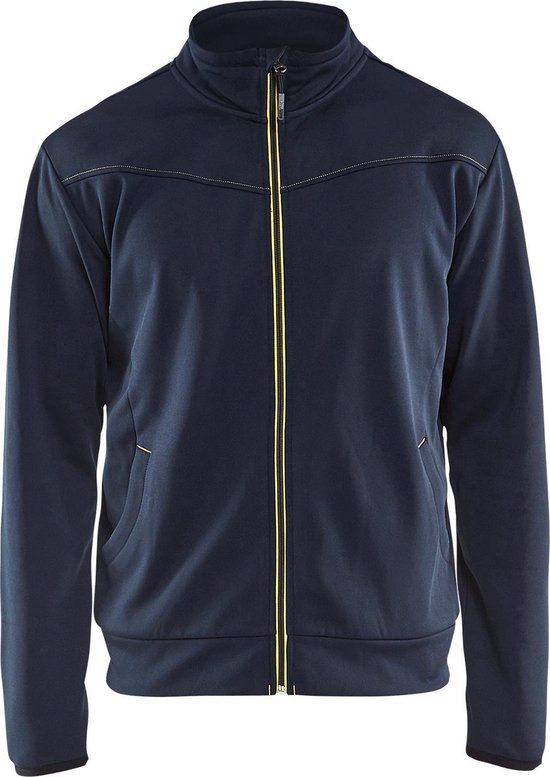 Blåkläder Service sweatshirt met rits 3362-2526 - Zwart/Rood - XL