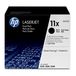 HP 11X 2-pack Black Toner Cartridges (Q6511XD) - High Yield