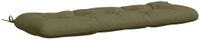 vidaXL Bankkussen VIANEN 100% Polyester Olijfgroen 100 x 40 x 12 cm