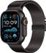 By Qubix - Milanese Loop Band - Zwart - Geschikt voor Apple Watch 38mm/40mm/41mm/42mm