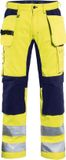 Blåkläder Werkbroek met stretch High Vis 1552-1811 - High Vis Geel/Marineblauw - D128