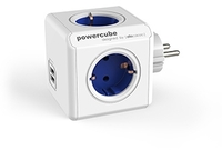 Allocacoc 1203BL/DEOUPC - Stekkerdozen - Blauw, Wit