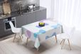Bonamaison Tafelkleed, Anti-Mold, Sneldrogend, Waterdicht, 100% Polyester Tafellaken, Willekeurig patroon, 140 x 140 Cm - Ontworpen en Vervaardigd in Turkije
