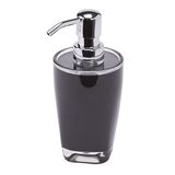 MSV 140664 zeepdispenser, acryl, zwart, PS, 2 tinten