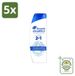 Head & Shoulders 5 x 2-en-1 shampoo anti-pelliculaire classique, 300 ml