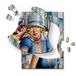 Trefl – Houten puzzels: Zomer in de Stad, Catherine Abel - 200 elementen - Artistieke Puzzel Wooden Puzzle, Beroemde Schilderijen, Bekende Artiesten, voor Volwassenen en Kinderen vanaf 9 jaar