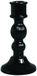 Excelsa Scratch kaarsenhouder, glas, 8 x 15 x 8 cm Spruzzato Nero