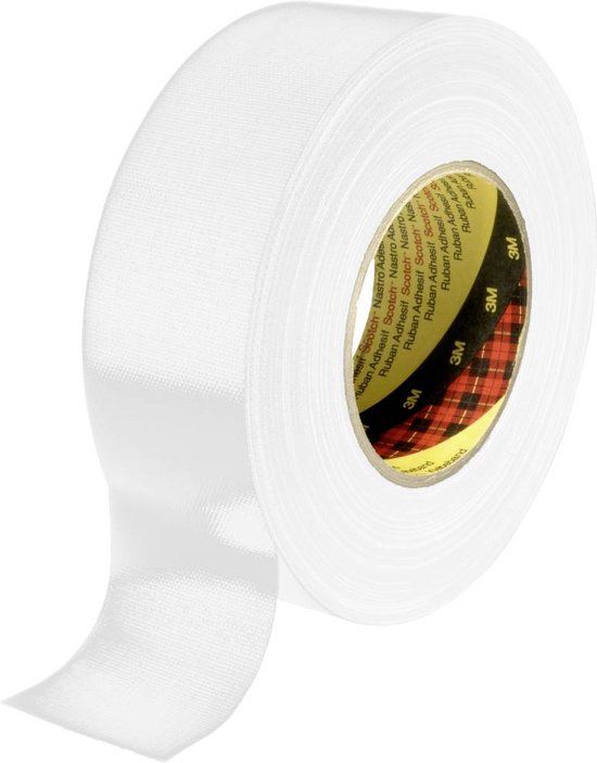 3M 389W25 Textieltape 389 Wit (l x b) 50 m x 25 mm 1 stuk(s)