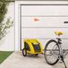 Maison Exclusive - Remorque à vélo pour animaux de compagnie, jaune, en tissu Oxford et fer