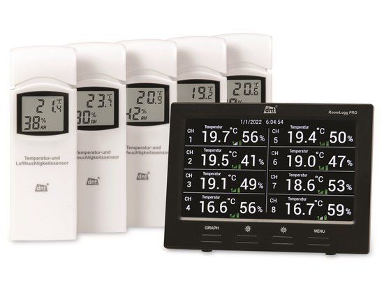 DNT RoomLogg PRO DNT000004 Draadloze thermo- en hygrometer