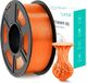 Filament d'imprimante 3D 1.75 mm PLA+ Robuste et précision dimensionnelle +/- 0.02mm - bobine de 1kg Orange transparent