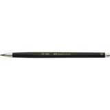 Faber-Castell 139403 vulpotlood 3B 2 mm Zwart, Groen