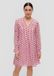 s.Oliver Chiffon jurk met V-hals - Zachtroze - Maat 36