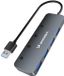 Wozinsky WHS080YSS Hub USB 3.0 - 4 ports - Aluminium - Gris