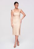 Ombre LARICA Jurk - Slim Fit - Mouwloos - Rits Crème M