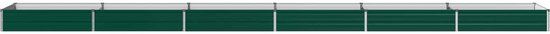 vidaXL Jardinière surélevée vert 600 x 80 x 24 cm Acier galvanisé