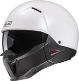 HJC i20 Pearl Wit / Semi Flat Zwart Jethelm - Helm