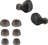 kwmobile 6x cover voor in-ear oortjes geschikt voor Jabra Elite 75t /65t / Active - Vervangende oordopjes van siliconen in grijs - 3 maten