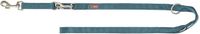 Trixie hondenriem premium verstelbaar petrol blauw 200x1,5 cm