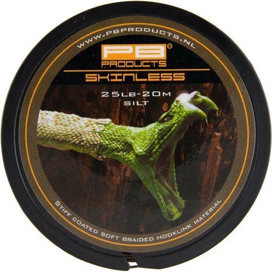 PB Products Skinless Gecoat Onderlijn Materiaal - Silt - 25 lb - 20 meter