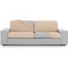 ECOMMERC3 XL bankovertrek van super elastische jacquard-stof, beige, aanpasbaar en ademend