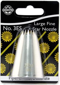 JEM Spuitmondje Large Fine Star Savoy Nozzle #3ES - RVS