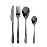 BERGNER Praga Bestekset, 16-delig, roestvrij staal, elegante zwarte afwerking