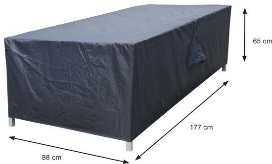 Garden Impressions Coverit Loungebank Hoes - 177x88xH65 cm - Donker Grijs - 2 Jaar Garantie