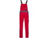 Planam Dames Amerikaanse Overall Highline 2719 - Rood/Grijs - Maat 46