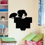 Ambiance Sticker Leisteen Krijtbord - Japans Meisje - H110 x L120 cm