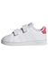 adidas uniseks-baby Advantage Lifestyle Court Two Hook-And-Loop Shoes, Cloud White / Real Pink / Core Black, 20 EU