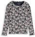 Tom Tailor T-shirt met lange mouwen en patroon - Maat 116/122 - dark blue small daisy print