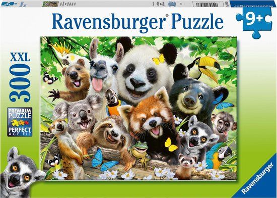 Ravensburger Wildlife Selfie - 300 Piece Puzzle - Multicolor